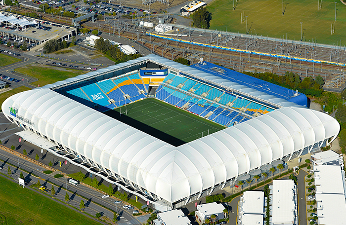 Aerial of Cbus Stadium Robina