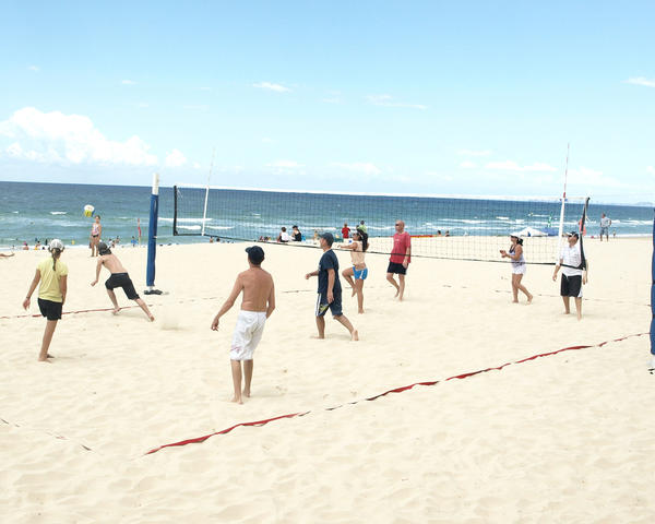 Beach Volleyball in Surfers Paradise