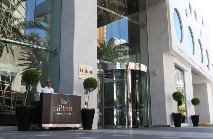 Entrance to the Hilton, Surfers Paradise