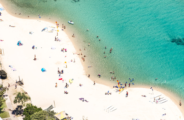 Aerial of Gold Coast beach
